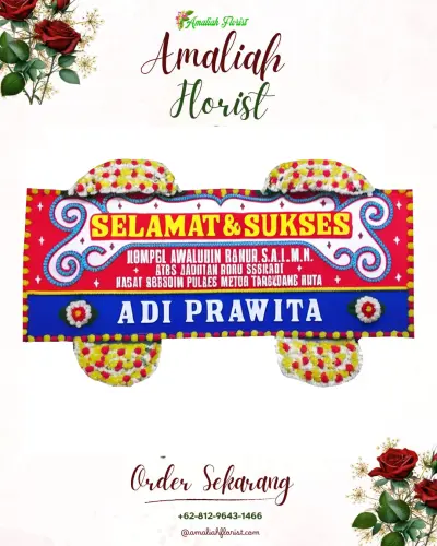 Karangan Bunga Ucapan Selamat di Pringsurat
